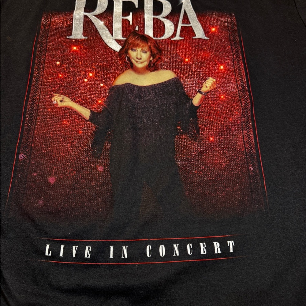 Gildan Black Reba Live in Concert Tee
